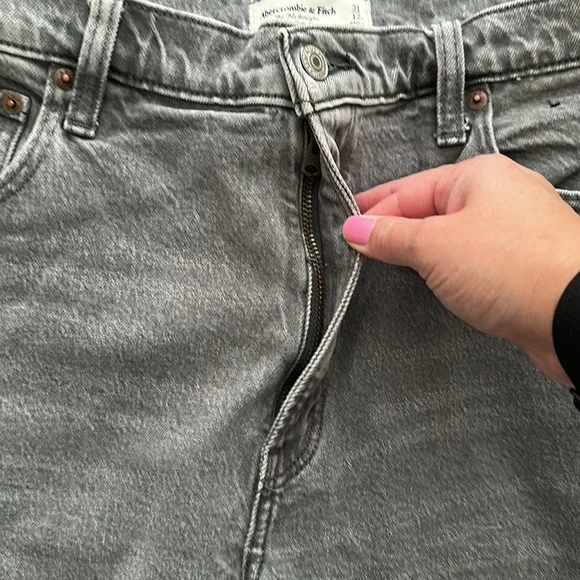 The 90s straight ultra high rise curve love - Picture 3 of 4